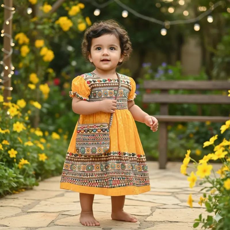 Girls Ethnic Frock And Dress