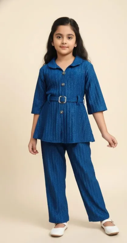 Girls Elegant Knit Co-Ord Set