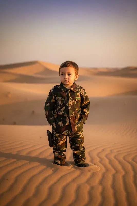 Kids Army costume dress